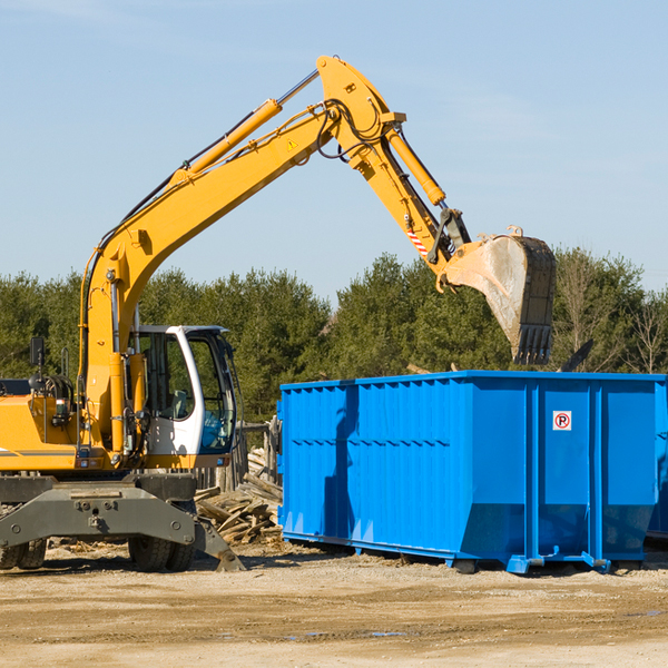 how many times can i have a residential dumpster rental emptied in Brothertown